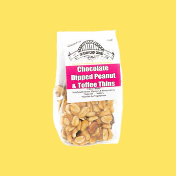 Chocolate Dipped Peanut & Toffee Thins 100g