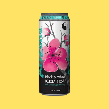 Arizona Tea Black and White Can 650ml