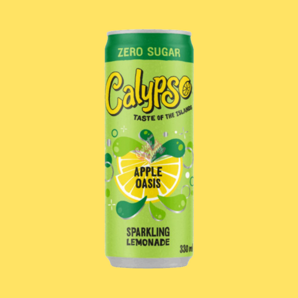 Calypso Apple Oasis Zero Sugar Sparkling Lemonade 330ml