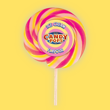 Candy Pops Large Ice Cream Wheel Lollies 75g