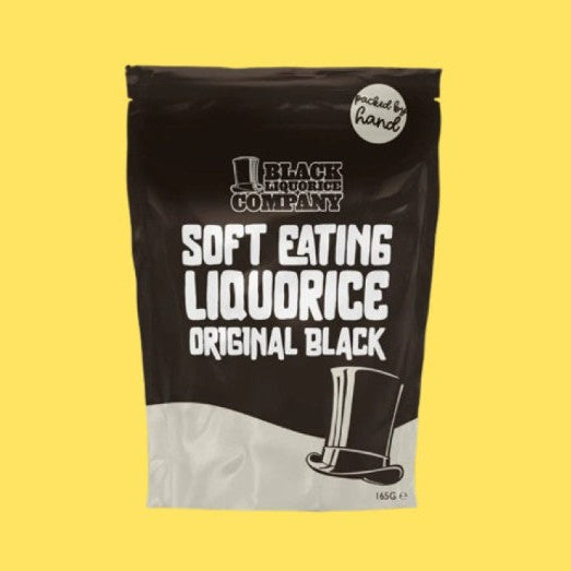Soft Eating Traditional Black Liquorice Pouch 165g