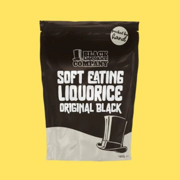 Soft Eating Traditional Black Liquorice Pouch 165g