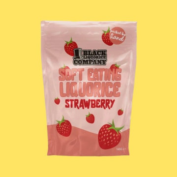 Soft Eating Strawberry Flavoured Liquorice Pouch 165g