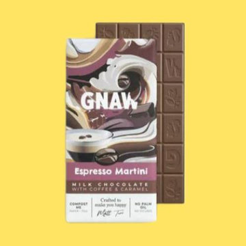 Gnaw Milk Espresso Martini Chocolate Bar 80g