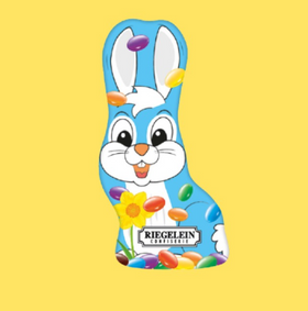 Long Eared Bunny Filled with Candy Covered Chocolate Beans 100g