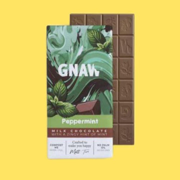 Gnaw Milk Peppermint Chocolate Bar 80g