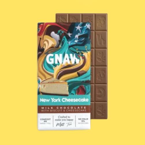 Gnaw Milk New York Cheesecake Chocolate Bar 80g