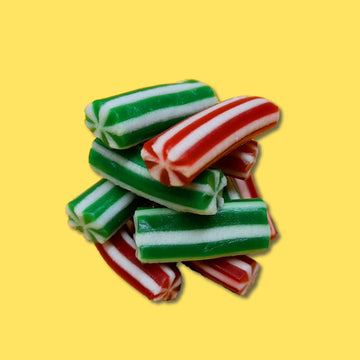 Christmas Green & Red Candy Poles