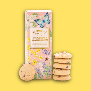 English garden carton of strawb & cream biscuits150g