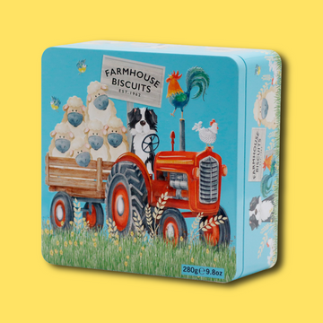 Farmyard gift tin of biscuits 280g