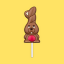 Milk choc Bunny Lollies 25g