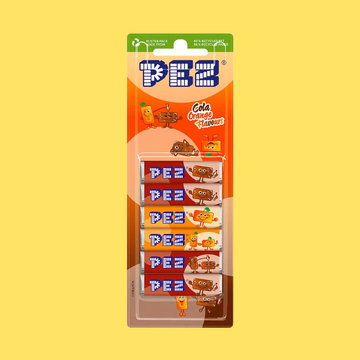 Pez Cola & Orange Candies Refill 8 Pack 51g