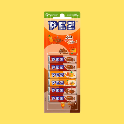 Pez Cola & Orange Candies Refill 8 Pack 51g