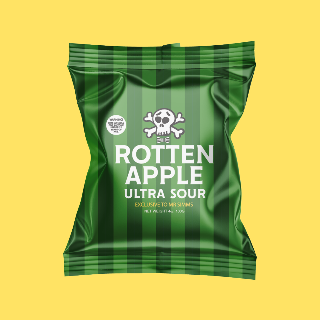 Rotten Apples Ultra Sour 100g | Mr Simms Sweet Shop