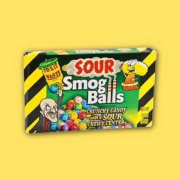 Toxic Waste Sour Smog Balls Theatre Box 85g