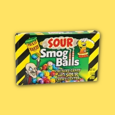 Toxic Waste Sour Smog Balls Theatre Box 85g