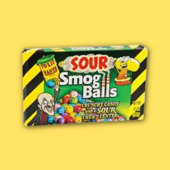 Toxic Waste Sour Smog Balls Theatre Box 85g