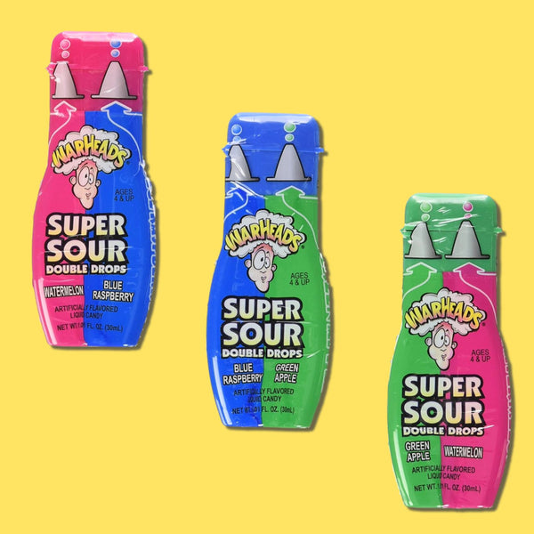 Warheads Super Sour Double Drops Liquid Candy