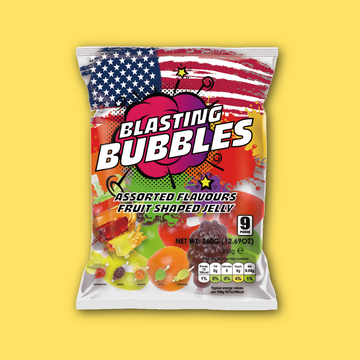 Blasting Bubbles Jelly Fruit Shape 360g
