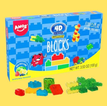 Amos 4D Gummy Blocks Theatre Box 100g