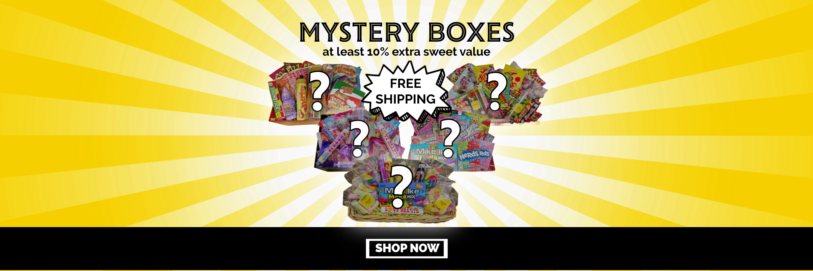 Mystery box banner