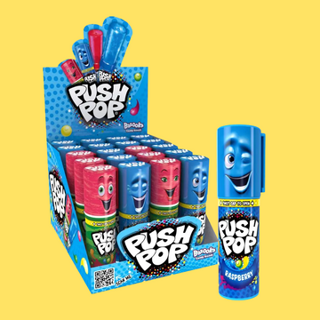 Bazooka Push Pop Raspberry & Watermelon 15g