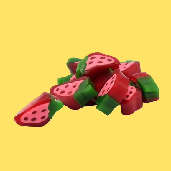 Kingsway Strawberry Liquorice Slices Bag 3kg POS - 100g