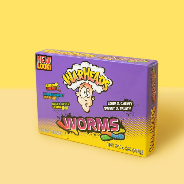 Warheads Sour Worms Theatre Box